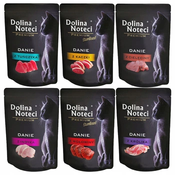 DOLINA NOTECI Premium Danie mokra karma dla kota mix smaków 160 x 85g