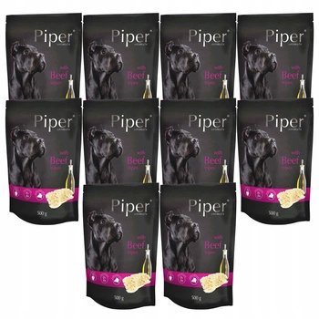 PIPER Karma mokra dla psa Dolina Noteci Żołądki Wołowe 10 x 500g bez zbóż