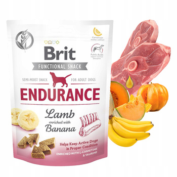 BRIT CARE FUNCTIONAL przysmak dla psa Endurance Lamb&Banana 150g