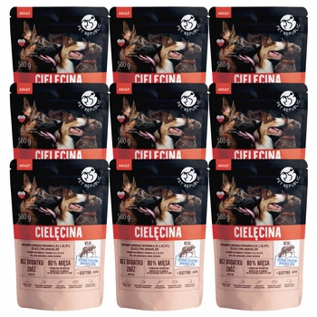 PET REPUBLIC karma mokra dla psa Cielęcina 9 x 500g Bezzbożowa