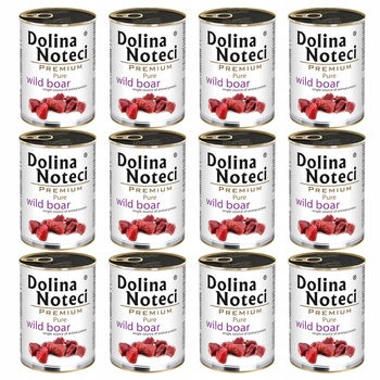 DOLINA NOTECI Premium Pure karma mokra dla psa dzik 12 x 400g