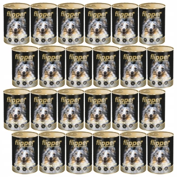 FLIPPER Mokra karma dla psa Dolina Noteci Wołowina Drób 24 x 400g