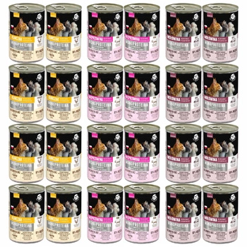 PET REPUBLIC Mono Protein Mix Smaków karma dla kota mokra 24 x 400g