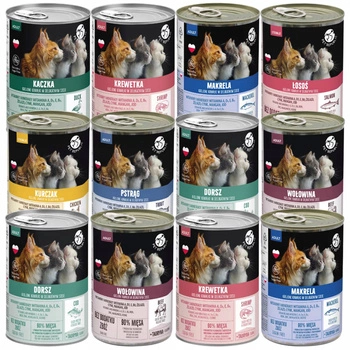 PET REPUBLIC karma mokra dla kota mix smaków 12 x 400g