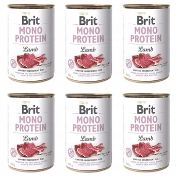 Brit Mono Protein 6 x 400g Lamb mokra karma dla psa