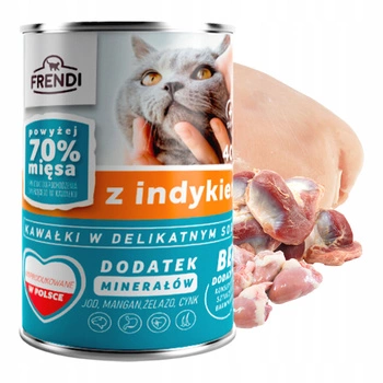 Frendi mokra karma dla Kota 400g Indyk
