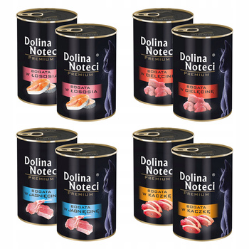 DOLINA NOTECI Premium Karma mokra dla kota MIX Smaków 8x400g