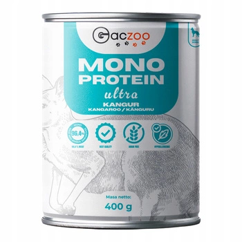 Gaczoo Mono Protein Ultra karma mokra dla psa Kangur 400g monobiałkowa