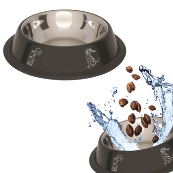 BARRY KING MISKA na Gumie Nadruk Czarna 0,45l