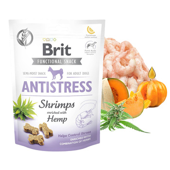 BRIT CARE FUNCTIONAL SNACK przysmak psa Snack Antistress Shrimps&Hemp 150g