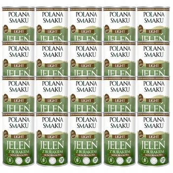 Mokra karma monobiałkowa dla psa Polana Smaku Light Jeleń Burak 20 x 400g