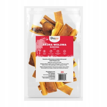 Naturalny przysmak dla psa Suszona Skóra Wołowa 200g gryzaki gaczoo