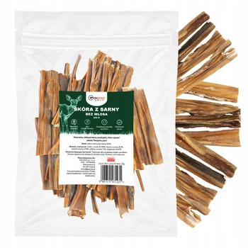 Przysmak dla psa Skóra z sarny bez włosa 200g GACZOO naturalny gryzak