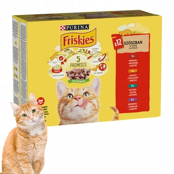 PURINA Friskies karma mokra dla kota mix smaków 12 x 85g