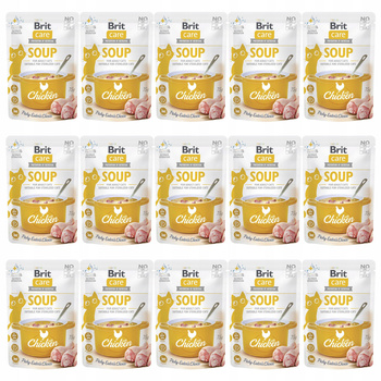 BRIT CARE SOUP karma mokra zupa dla kota Kurczak 15 x 75g