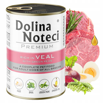 DOLINA NOTECI Premium Cielęcina Karma dla psa mokra 400g bezzbożowa